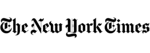 The New York Times logo, representing media coverage of Kristen David's expertise in business coaching and mentoring.